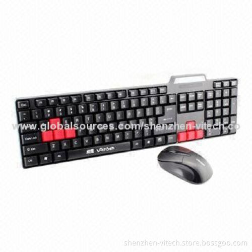 Wireless Computer Combo Set/Cordless Keyboard and Mouse, Ideal for Girls, FCC and RoHS Marks